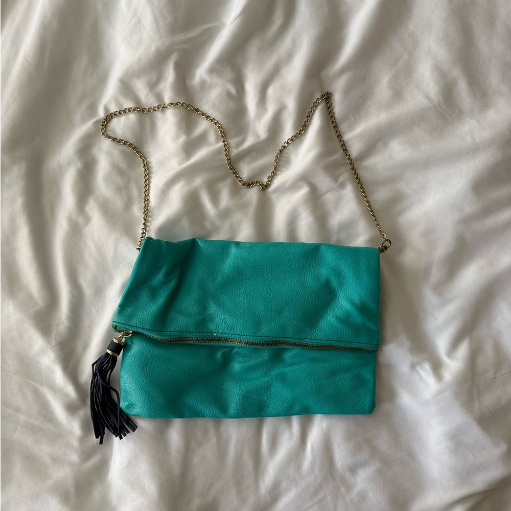 🌶️ 5 for $20: H&M Teal Chain Strap Women's Bag
